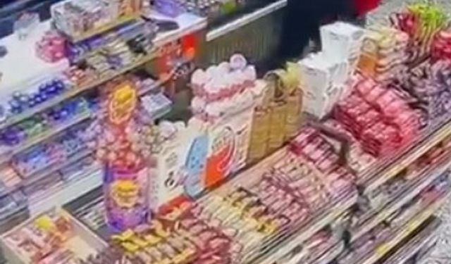 Alkollü müşteri, akaryakıt istasyonu çalışanını böyle darbetti