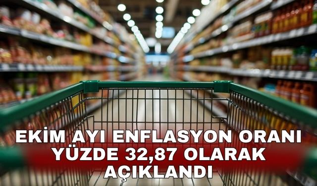 Ekim ayı enflasyon oranı yüzde 32,87 olarak açıklandı