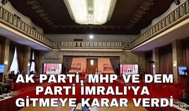 AK Parti, MHP ve DEM Parti İmralı'ya gitmeye karar verdi