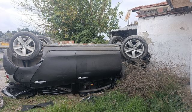 Aydın’da otomobil takla attı: 1 yaralı