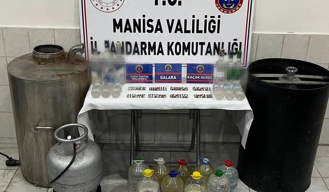 Manisa’da jandarmadan sahte içki operasyonu
