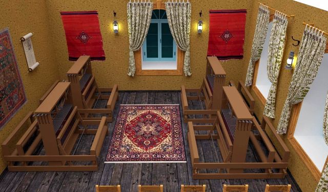 Demirci'nin köklü halıcılığı tarihi okulda yaşatılacak