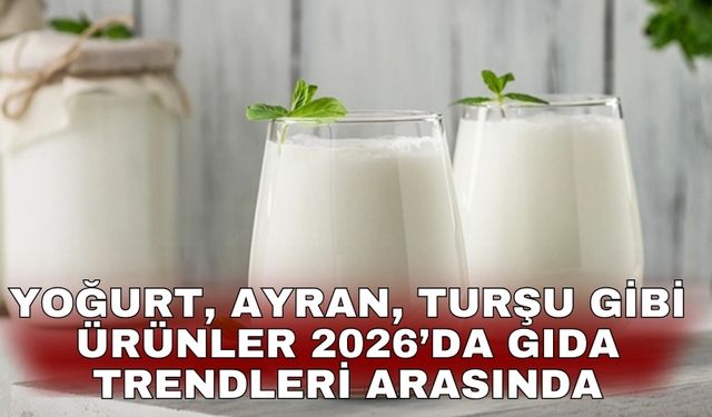 Yoğurt, ayran, turşu gibi ürünler 2026’da gıda trendleri arasında