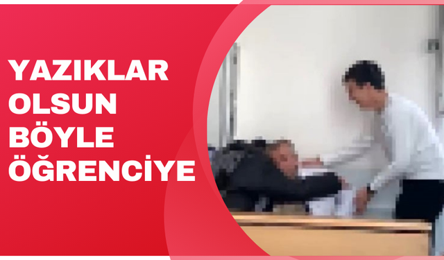Ankara'da lise öğrencilerinden öğretmene saygısız hareketler