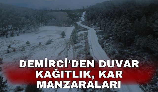 Demirci'den duvar kağıtlık, kar manzaraları