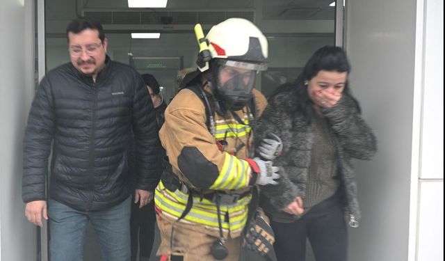 MASKİ'de yangın tatbikatı