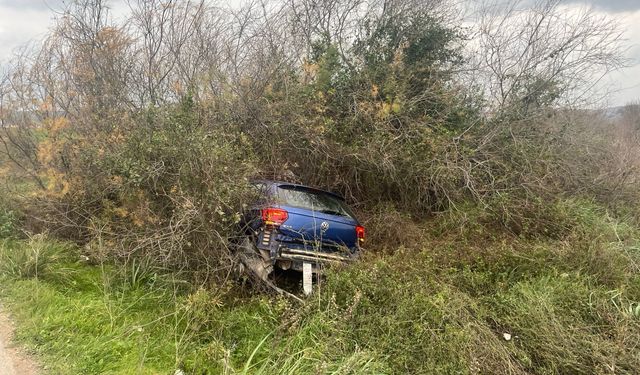 Muğla araç şarampole uçtu: 1 yaralı