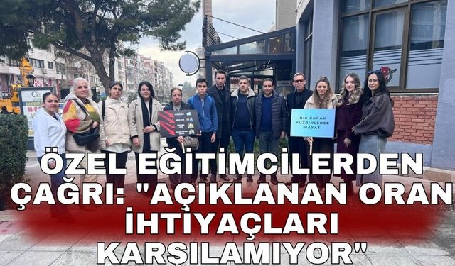 Özel eğitimcilerden çağrı: "Açıklanan oran ihtiyaçları karşılamıyor"