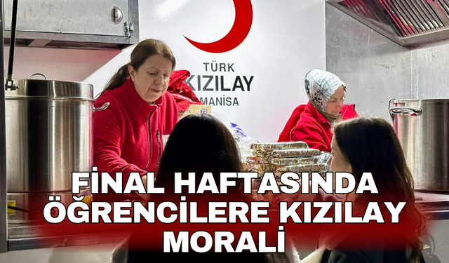 Final Haftasında öğrencilere Kızılay morali