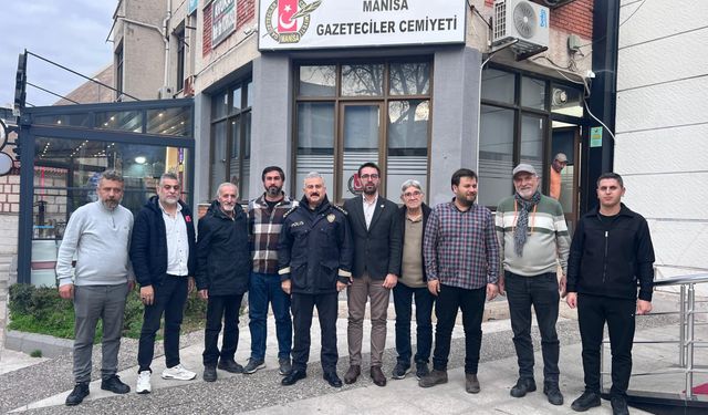 Fahri Aktaş Manisa Gazeteciler Cemiyetiyle bir araya geldi