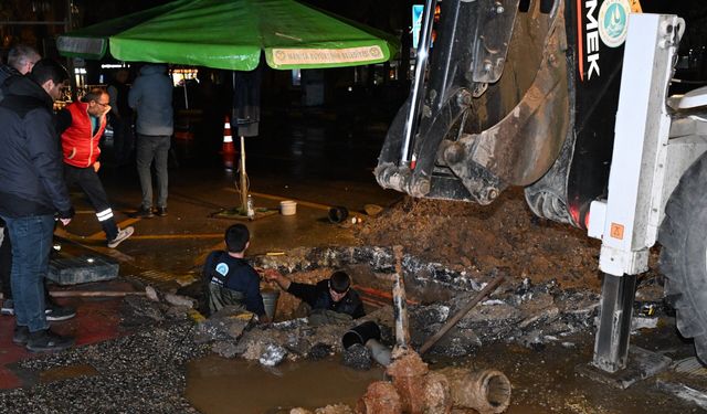 MASKİ’den Manisa altyapısında gece mesaisi