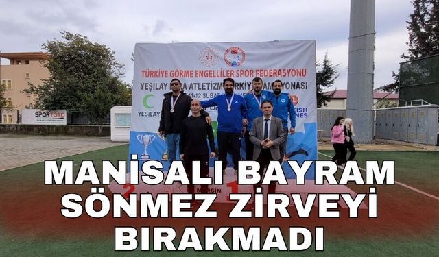 Manisalı Bayram Sönmez zirveyi bırakmadı