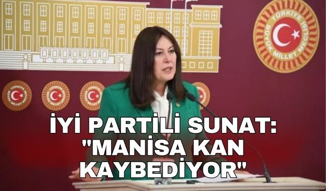 İYİ Partili Sunat: "Manisa kan kaybediyor"