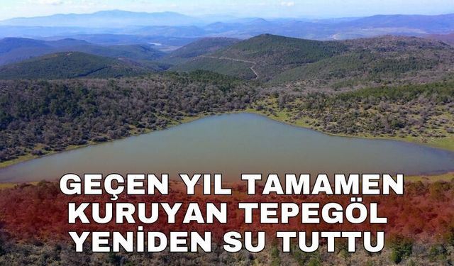 Geçen yıl tamamen kuruyan Tepegöl yeniden su tuttu