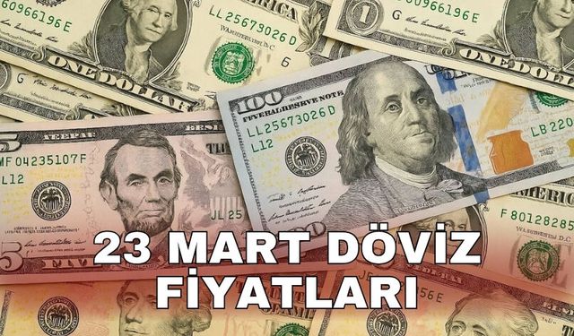 23 Mart döviz fiyatları