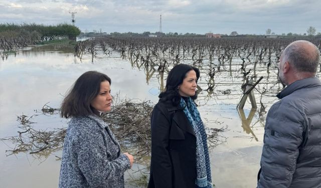İYİ Partili Aytaç sel mağduru vatandaşları ziyaret etti