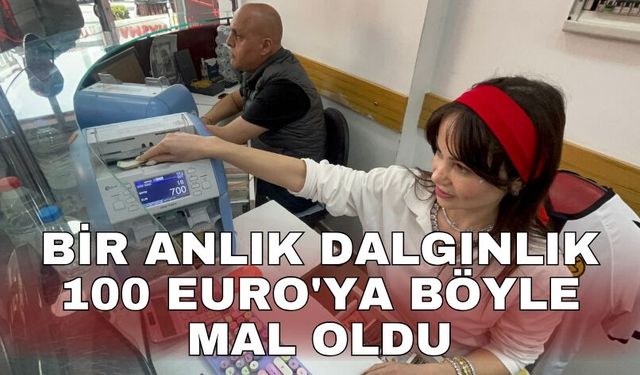 Bir anlık dalgınlık 100 Euro'ya böyle mal oldu