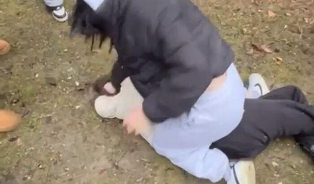 Liseli kızı acımasızca darp ettiler