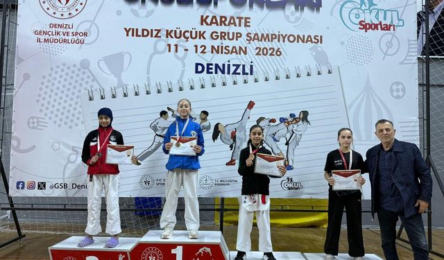 Manisalı karateciler Denizli’de fırtına gibi esti