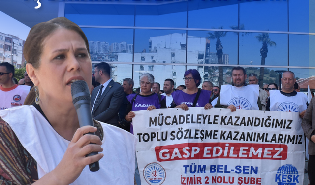 Bayraklı Belediyesi'nde memurların hak arayışı sürüyor