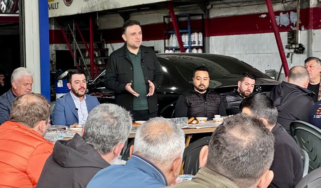 Baybatur sanayi esnafıyla kahvaltıda buluştu