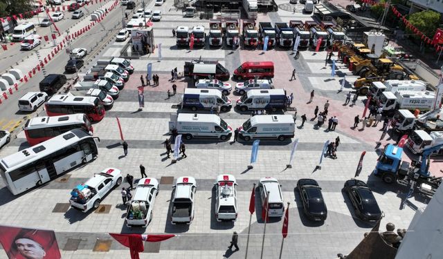 Manisa'nın  376 araçlık dev hizmet filosu