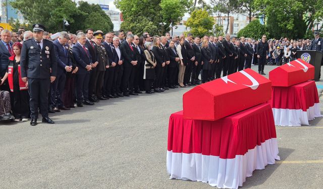 Şehit polislere acı veda
