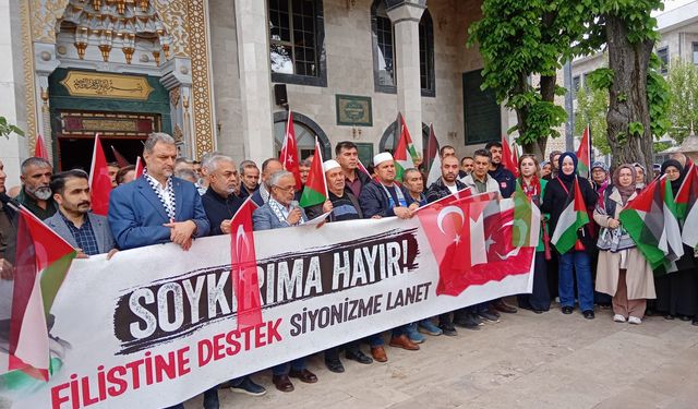 Manisa'da 'Sumud' protestosu!