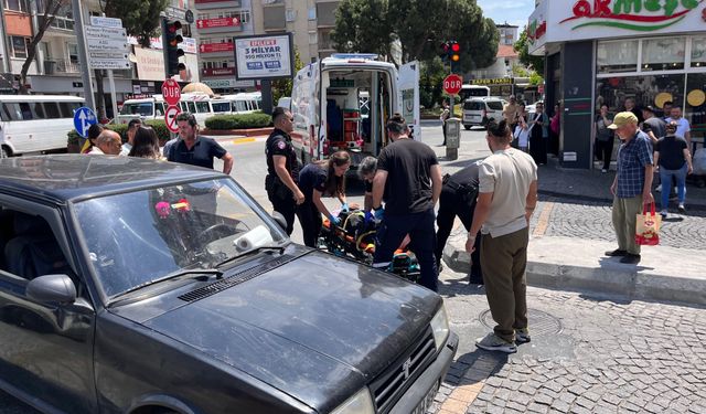 Karşıya geçmek istedi, otomobil çarptı: 1 yaralı