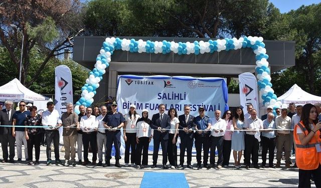 Salihli Bilim Fuarları Festivali açıldı