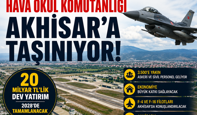 Çiğli Hava Eğitim Merkezi Akhisar’a taşınıyor: 20 milyar liralık dev yatırım