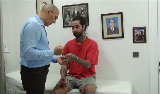 Bileği koptu, doktoru sayesinde hayattan kopmadı