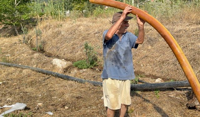 Kanser hastası adamın zeytinlikleri kül oldu, gözyaşını içine akıtıp yangına su taşıdı