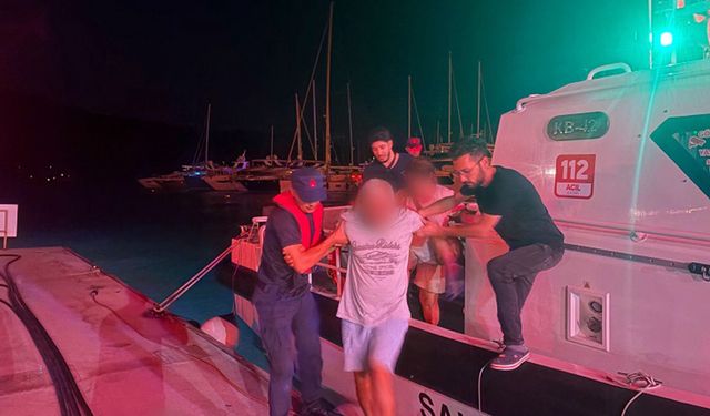Özel teknede rahatsızlanan vatandaş için tıbbi tahliye
