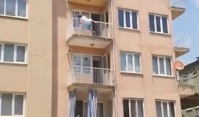 Yarı çıplak sokağa çıkan kadın daha sonra 3. kattan atladı