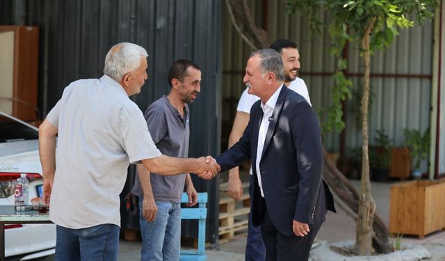 Semih Balaban Küçük Sanayi esnafıyla bir araya geldi