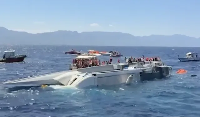 Girne’de feribot faciasında 2’nci gün: Kayıp 18 kişiyi arama çalışmaları havadan destekli başladı