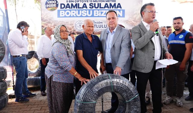 Manisa Büyükşehir’den Alaşehir’e 13,2 milyon TL’lik damla sulama desteği