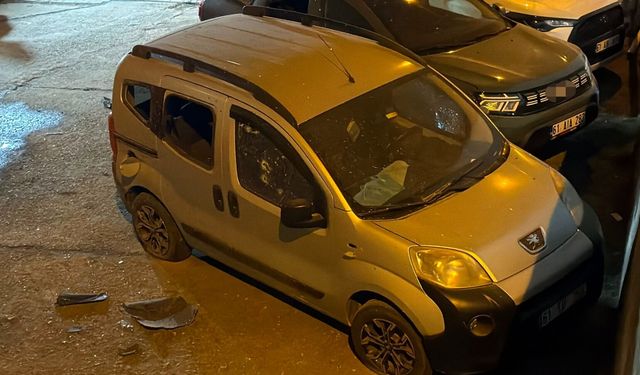 Trabzon'da otoparktaki araçların üzerine İHA düştü
