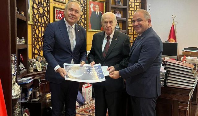 MHP İl Başkanı Savaş'tan Devlet Bahçeli'ye ziyaret