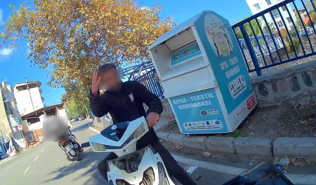 Ehliyetsiz sürücü motokurye'ye çarpıp kaçtı