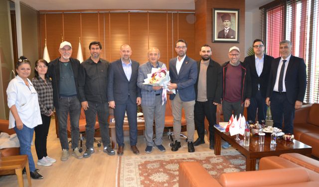 Manisa Gazeteciler Cemiyeti'nden  Manisa  TSO Başkanı Yılmaz'a ziyaret