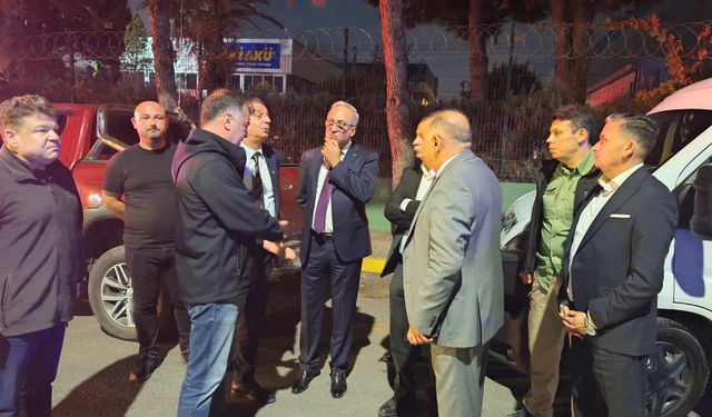 Manisa İnci Akü Fabrikasında yangın paniği