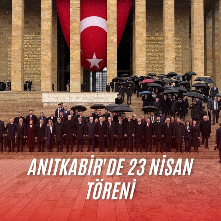 Anıtkabir'de 23 Nisan töreni