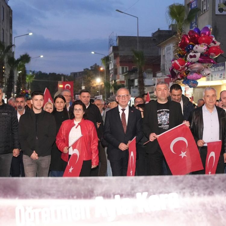 Turgutlu'da ‘Sessiz Saygı' korteji