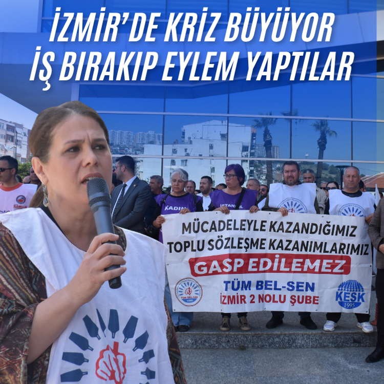 Bayraklı Belediyesi'nde memurların hak arayışı sürüyor