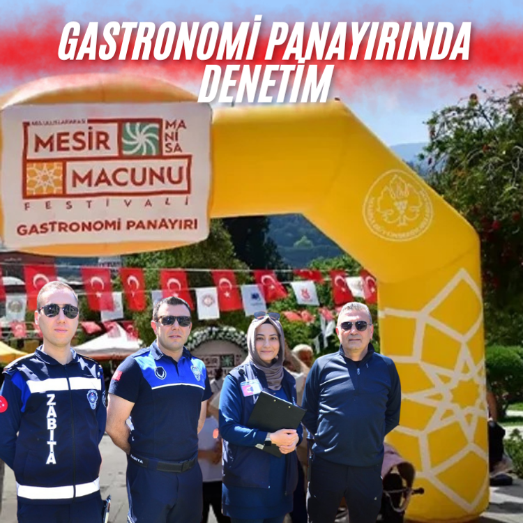 Gastronomi panayırında denetim
