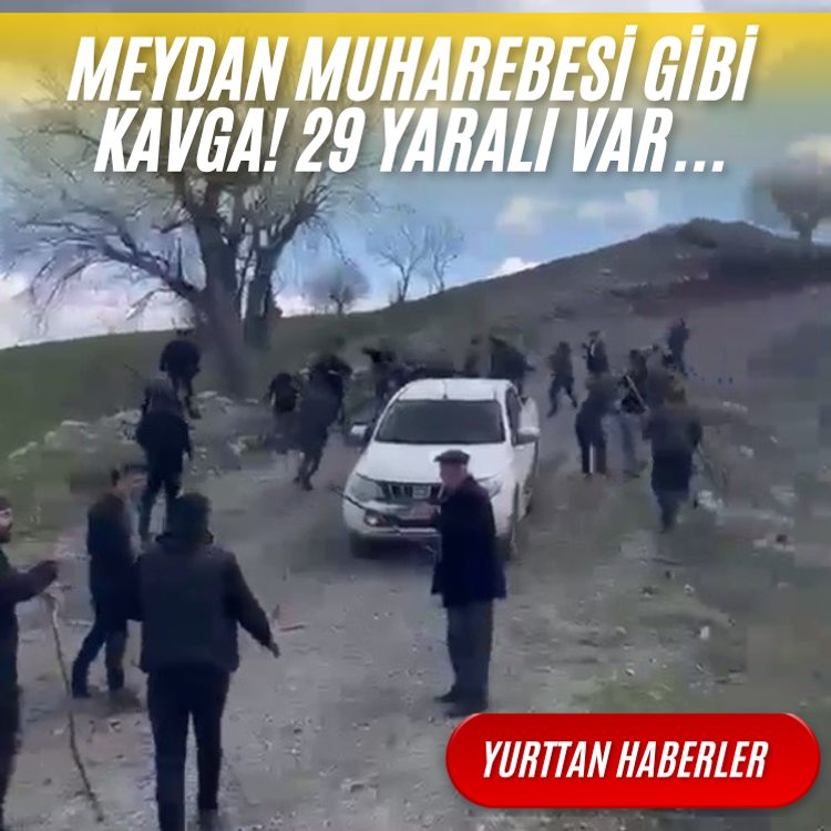 Meydan muharebesi gibi kavga! 29 yaralı var...