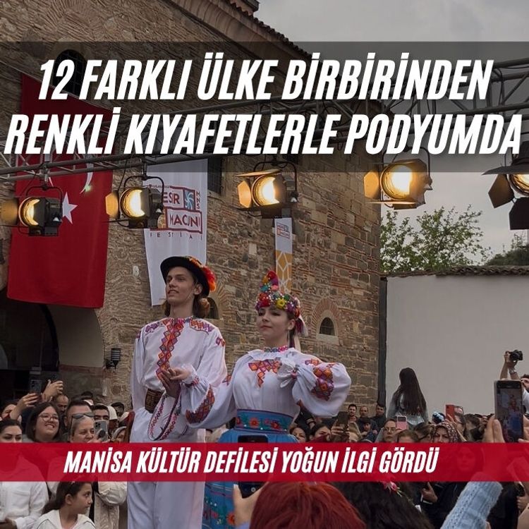 12 farklı ülke birbirinden renkli kıyafetlerle podyumda