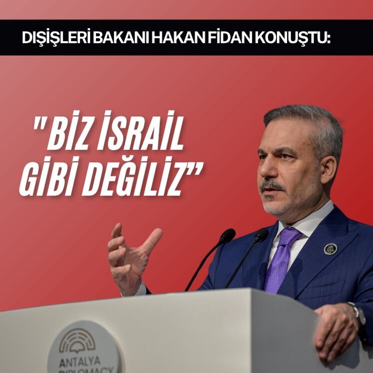 Hakan Fidan: "Biz İsrail gibi değiliz, onlar GKRY ile birlikte Müslüman ülkelere karşı bir askeri ittifak kurdular"